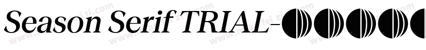 Season Serif TRIAL字体转换